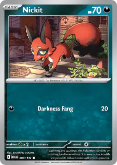 Nickit Common card from Mega Evolution Base