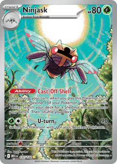 Ninjask Illustration Rare card from Mega Evolution Base