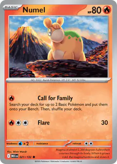 Numel Common card from Mega Evolution Base