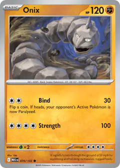 Onix Common card from Mega Evolution Base