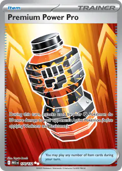 Premium Power Pro Ultra Rare card from Mega Evolution Base