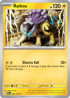Raikou Rare card from Mega Evolution Base