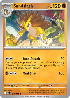 Sandslash Common card from Mega Evolution Base