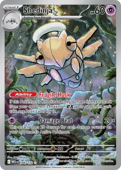 Shedinja Illustration Rare card from Mega Evolution Base