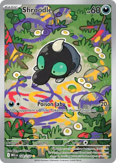 Shroodle Illustration Rare card from Mega Evolution Base