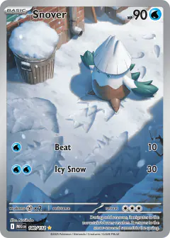 Snover Illustration Rare card from Mega Evolution Base