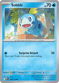 Sobble Common card from Mega Evolution Base
