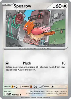 Spearow Common card from Mega Evolution Base