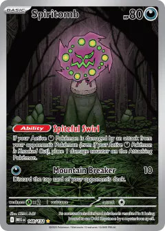 Spiritomb Illustration Rare card from Mega Evolution Base