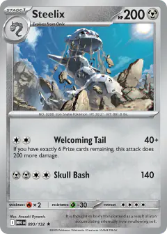 Steelix Rare card from Mega Evolution Base