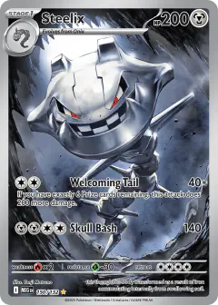 Steelix Illustration Rare card from Mega Evolution Base