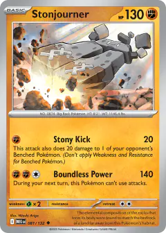 Stonjourner Uncommon card from Mega Evolution Base