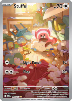 Stufful Illustration Rare card from Mega Evolution Base