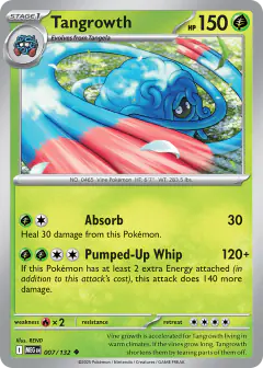 Tangrowth Uncommon card from Mega Evolution Base