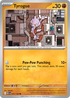 Tyrogue Common card from Mega Evolution Base