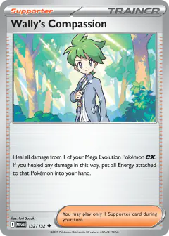 Wally's Compassion Uncommon card from Mega Evolution Base