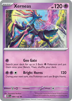 Xerneas Rare card from Mega Evolution Base