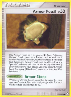 Armor Fossil Common card from Mysterious Treasures