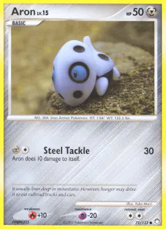 Aron Common card from Mysterious Treasures