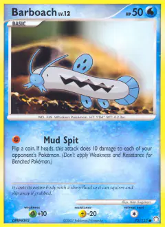 Barboach Common card from Mysterious Treasures