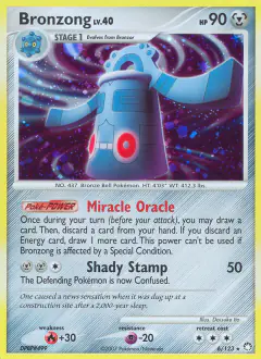 Bronzong Rare Holo card from Mysterious Treasures