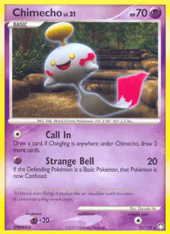 Chimecho Rare card from Mysterious Treasures