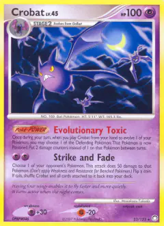 Crobat Rare card from Mysterious Treasures