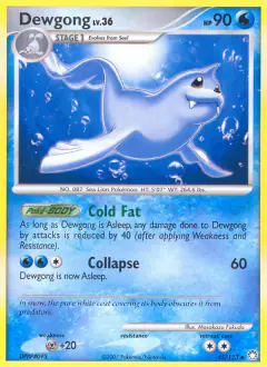 Dewgong Uncommon card from Mysterious Treasures