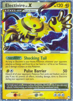 Electivire LV.X Rare Holo LV.X card from Mysterious Treasures