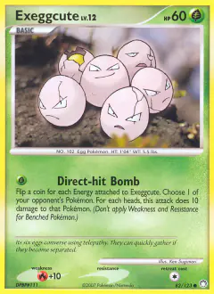 Exeggcute Common card from Mysterious Treasures