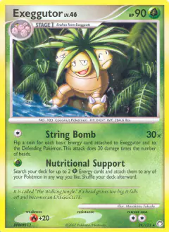 Exeggutor Rare card from Mysterious Treasures