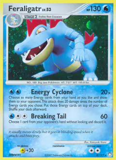Feraligatr Rare Holo card from Mysterious Treasures