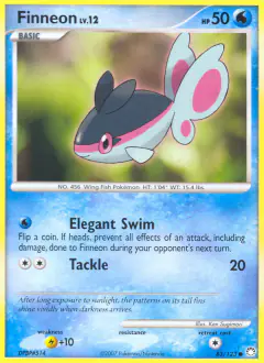 Finneon Common card from Mysterious Treasures