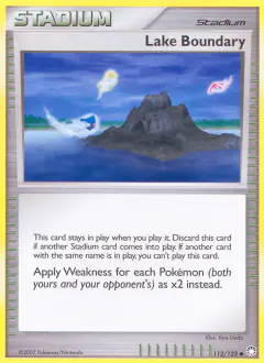 Lake Boundary Uncommon card from Mysterious Treasures