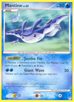Mantine Rare card from Mysterious Treasures