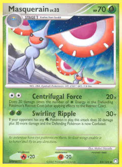 Masquerain Uncommon card from Mysterious Treasures