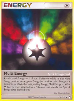 Multi Energy Rare card from Mysterious Treasures