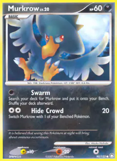 Murkrow Common card from Mysterious Treasures