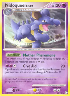 Nidoqueen Rare card from Mysterious Treasures