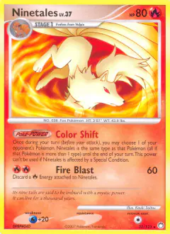 Ninetales Rare card from Mysterious Treasures