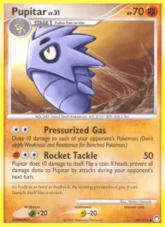 Pupitar Uncommon card from Mysterious Treasures