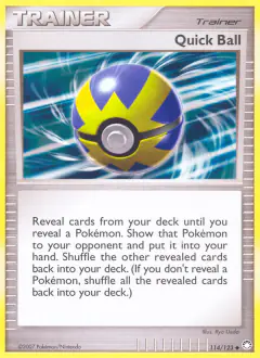 Quick Ball Uncommon card from Mysterious Treasures