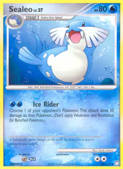 Sealeo Uncommon card from Mysterious Treasures