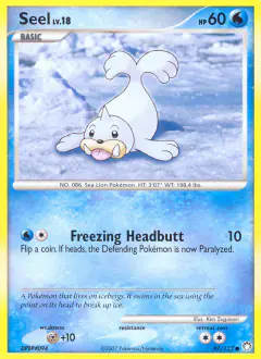Seel Common card from Mysterious Treasures