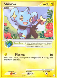 Shinx Common card from Mysterious Treasures