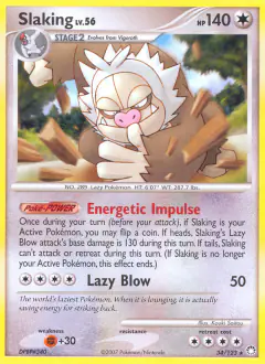 Slaking Rare card from Mysterious Treasures
