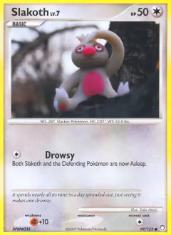 Slakoth Common card from Mysterious Treasures