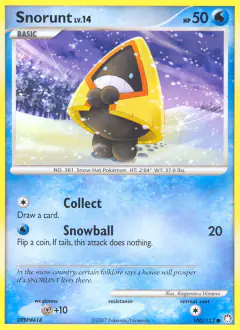 Snorunt Common card from Mysterious Treasures