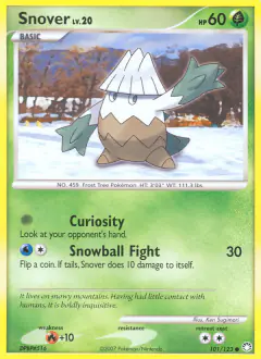 Snover Common card from Mysterious Treasures