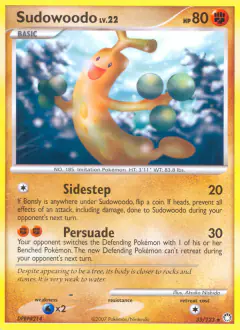 Sudowoodo Rare card from Mysterious Treasures